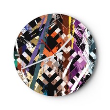 Modern wanduhr 40x40cm rund - modern,