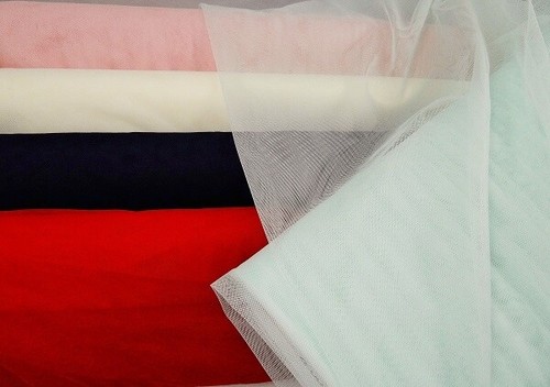 Soft tüll nylon uni - uni, bunt