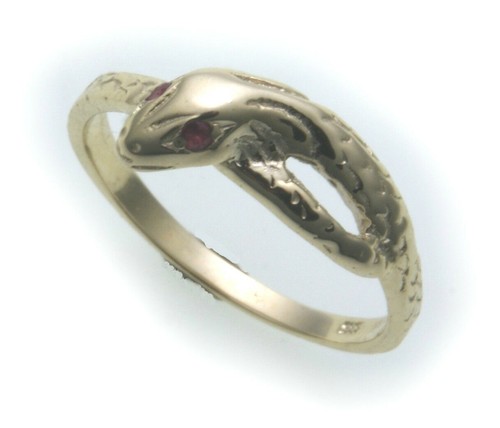 Snake ring real gold - real, with