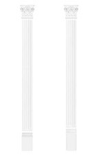 Pilaster Wandrelief Stuckprofil Säulenfuss Wandsäule Kapitell Dekosäule Stuck