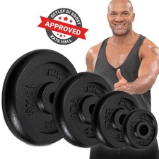Hantelscheiben Gewichte Gewichtsscheiben Gusseisen Scheiben 2x 10 Kg 30mm Set