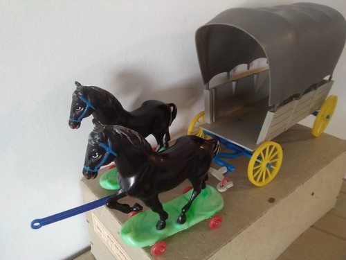 Org ddr spielzeug - spielzeug, planwagen