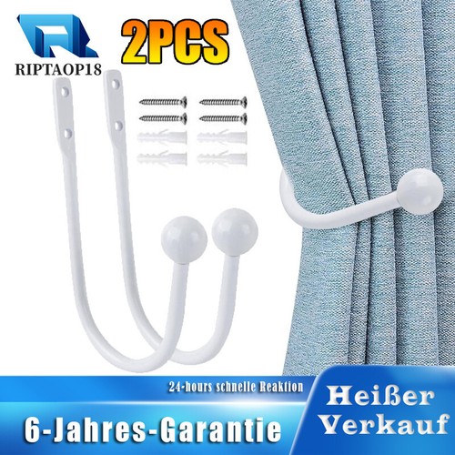 Raffhalter metall weiß - raffhalter,