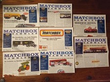 8 Matchbox Sammler Infobriefe