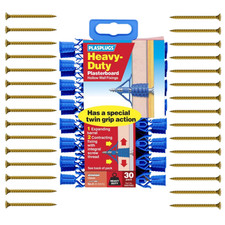 Gipskarton Befestigungen Dübel Plasdübel 30 Schwerlast Hohlwand roh Trockenbau stark