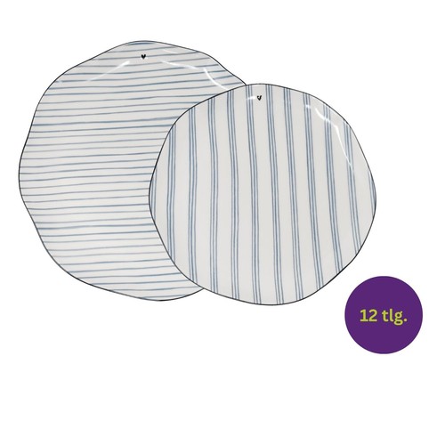 12tlg tafelservice iris - 12tlg., blue