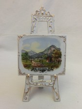 Porzellan Staffelei mit Bild -