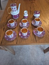 Porzellan Kaffeeservice Pirken