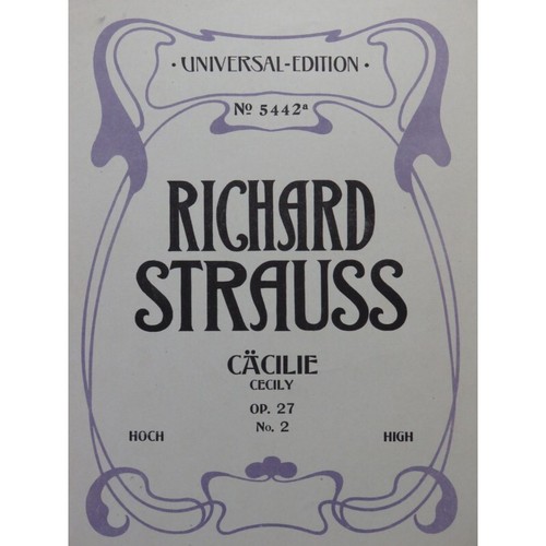 Strauss richard cäcilie - strauss,