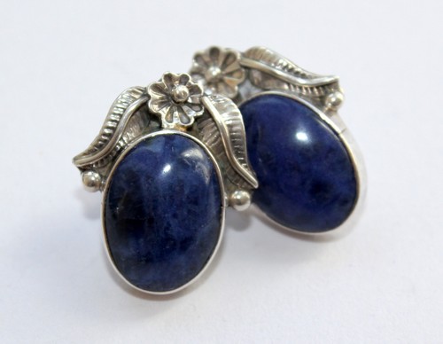 Lapislazuli ohrstecker silber - lapislazuli,