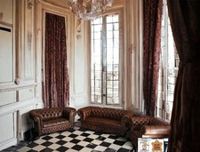 Chesterfield Classik Antikbraun  3+2+1 Echtleder Garnitur D100