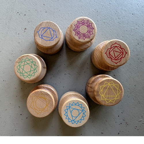 Holzstempel mit chakra - holzstempel,