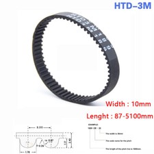 HTD-3M Zahnriemen, geschlossen, Synchronriemen, Antriebsriemen, CNC, closed belt