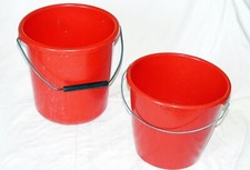 2x Original DDR Plaste-Eimer
