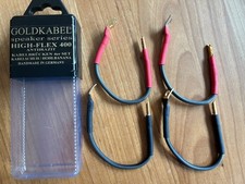 GOLDKABEL Speaker HIGH-FLEX 400 Anthrazit Kabelbrücken 4er Set