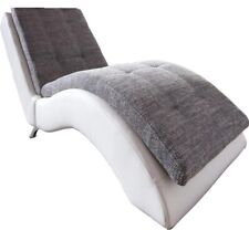 Liege Relaxliege Varese Komfort Design von Benformato Kunstleder weiß