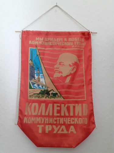 Fahne wimpel kollektiv - kollektiv, lenin