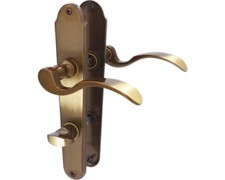 Langschildgarnitur WC Panda brüniert