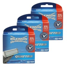Wilkinson Sword Quattro Plus 30 Rasierklingen - NEU - OVP -Männer-Women Titanium