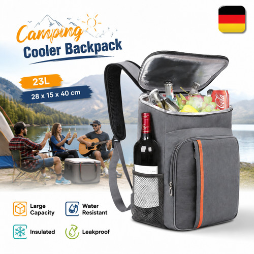 Kühlrucksack 23l isoliert - kühlrucksack,