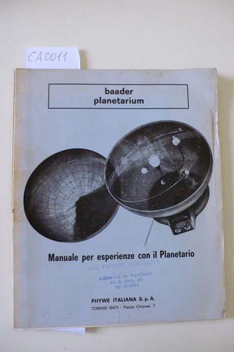 Baader planetarium handbuch - baader,