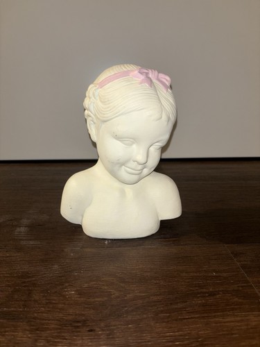 Vintage kinderbüste aus gips - vintage,