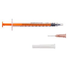 1 x Zarys dicoTUBER Einwegspritze 1 ml Spritze mit Kanüle Nadel Einmalspritze