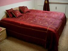 Set Tagesdecke 250 x 280 cm + 4 Kissen mit Kissenbezüge+ Gardinen ...  ( 14 Tlg)