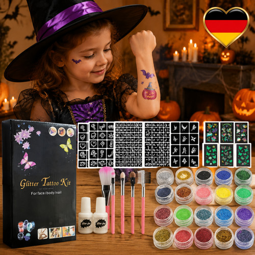 Tattoo set kinder farben - kinder, 24