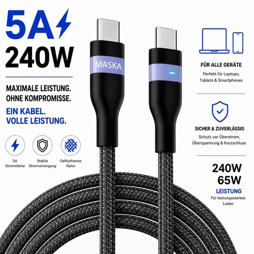 240w ladekabel usb c - 240w, to