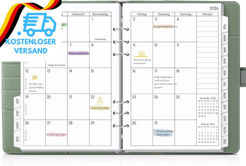 Skydue kalender ringbuch - skydue, a5