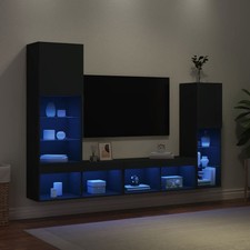 Wohnwand mit LED-Beleuchtung
