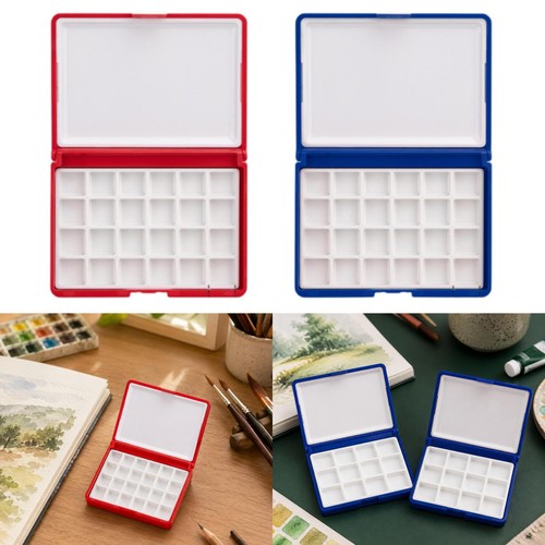 Farbpalette mit deckel leer - farbpalette,