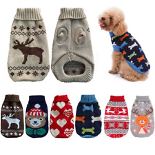 HABO Hunde Pullover Warm Winter Katze Strick Rentier Weihnachten Weich Süß