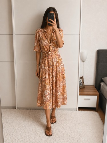 Wunderschönes midikleid aus - wunderschönes,