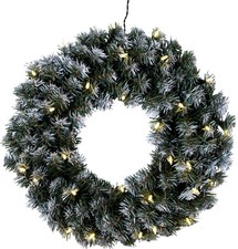 LED Weihnachtskranz außen