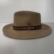 Bigalli Western Cowboy Hut Braun Vintage Gr S  Herren 100% Wolle 19,5x15 cm