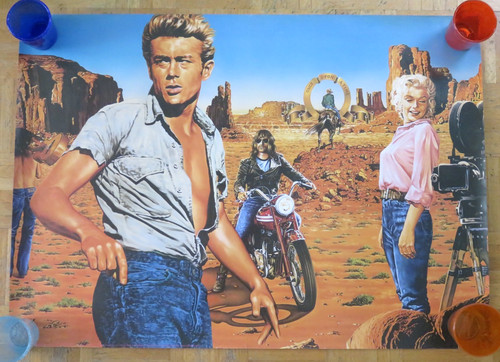 1983 poster levi james dean - poster, levi's