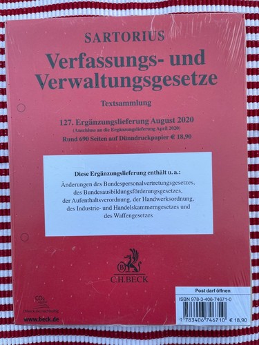 Sartorius verfassungs und - sartorius, verfassungs-