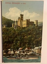 Ansichtkarte, Schloß Stolzenfels am Rhein, Raddampfer, Lahnstein, 3.1.17gelaufen