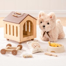 ROBUD Hund Spielzeug Kinder, 2-in-1 Nachziehtiere Spielzeug & Tierpflege Roll...