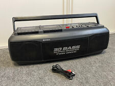 Radio Hitachi TRK-3D 45E 3D 2 Woofer Ghettoblaster Doppeltape 3D Bass AUX FM MP3