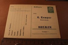 tolle alte Bestellkarte der Firma - G. Kemper Rohtabak - Bremen 1920-30 ??