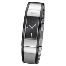 Armbanduhr Metallband schwarz