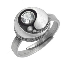 Nordform Damenring Rund Silber