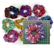 Haargummi Band Zopfgummi Glitzer Scrunchie Haarschmuck Pferdeschwanz  Pastel