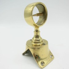 Eckträger Messing poliert außen Seilhalter Handlauf Handlaufseil Ø 35mm Geländer