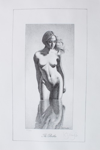 Female nude pencil sketch - female,