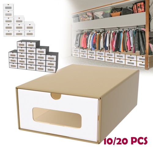 20x schuhboxen stapelbare - 10-20x,