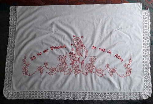 Antike tischdecke altartuch - *,